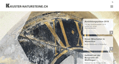 Desktop Screenshot of kuster-natursteine.ch