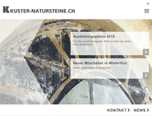 Tablet Screenshot of kuster-natursteine.ch